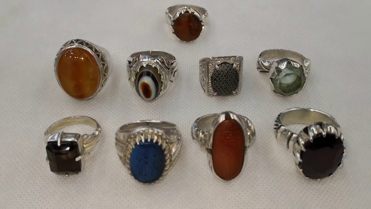 خواتم محابس احجار نادره وراقيه Rings, stone blocks, rare and elegant