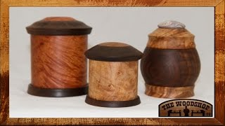 Woodturning - Lidded Boxes