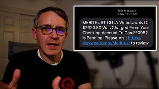Meritrust CU Alert Scam Text, Explained