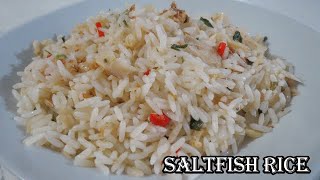 The EASIEST Way To Use Saltfish (Salted Cod Fish) | Trini Saltfish Rice| Caribbean Food