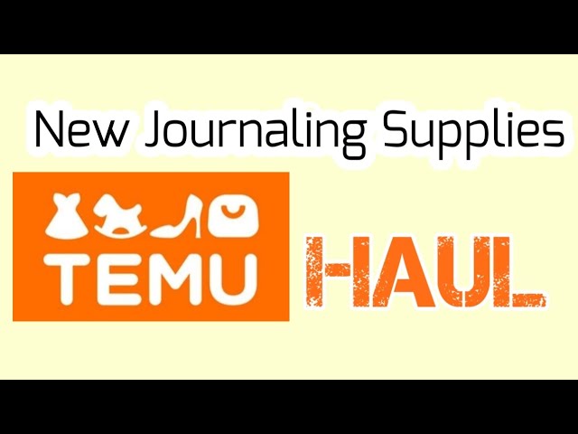 I Found Some Really Cheap Journaling Supplies from TEMU 