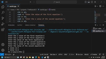 Programme To Solve Simultaneous Equations With C++