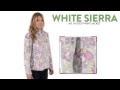 White Sierra Mt. Hoody Print Jacket - Fleece (For Women)