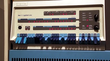 PDP-11/70 panel operation - test run "script18 cc prime TB8A3143"