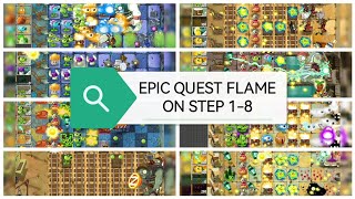 🔥 PVZ2 Epic Quest: FLAME ON! Step 1-8 COMPLETE GUIDE - Easy Win Strategy! #viral #pvz #EpicQuest screenshot 1