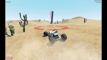 Godot Game Prototype DevLog 2020-12-18 "Stoneage/Desert Racer" (menu/1 Player/2 Player)