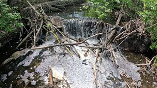 “UNCLOGGING Culvert Spillways Clogged With Debris And Trash”