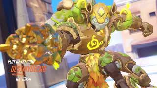 Overwatch 2 | Play of the Game Highlight | Orisa Charges Through in Ilios