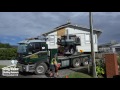 House Lifted onto a Truck