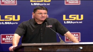 Celebrity Coach Orgeron Press Luncheon 10.9.17 Net Worth
