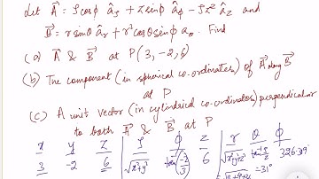 Problem 1.16c | Coordinate system and transformation | Principles of Electromagnetics by N.O.Sadiku