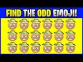 FIND THE ODD EMOJI! O15001 Find the Difference Spot the Difference Emoji Puzzles PLO