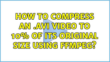 How to compress an .avi video to 10% of its original size using ffmpeg?