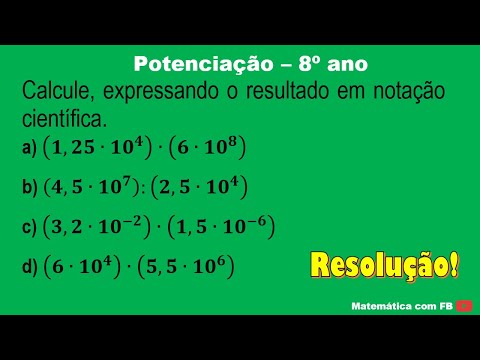 Calcule, expressando o resultado em notação científica - YouTube