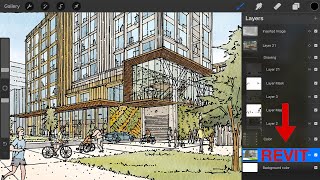 Revit and Procreate: Power Tools for Architects' Rendering Success