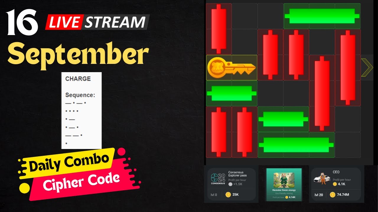 Hamster Kombat | Daily Cipher | Daily Combo Answer Guide - YouTube