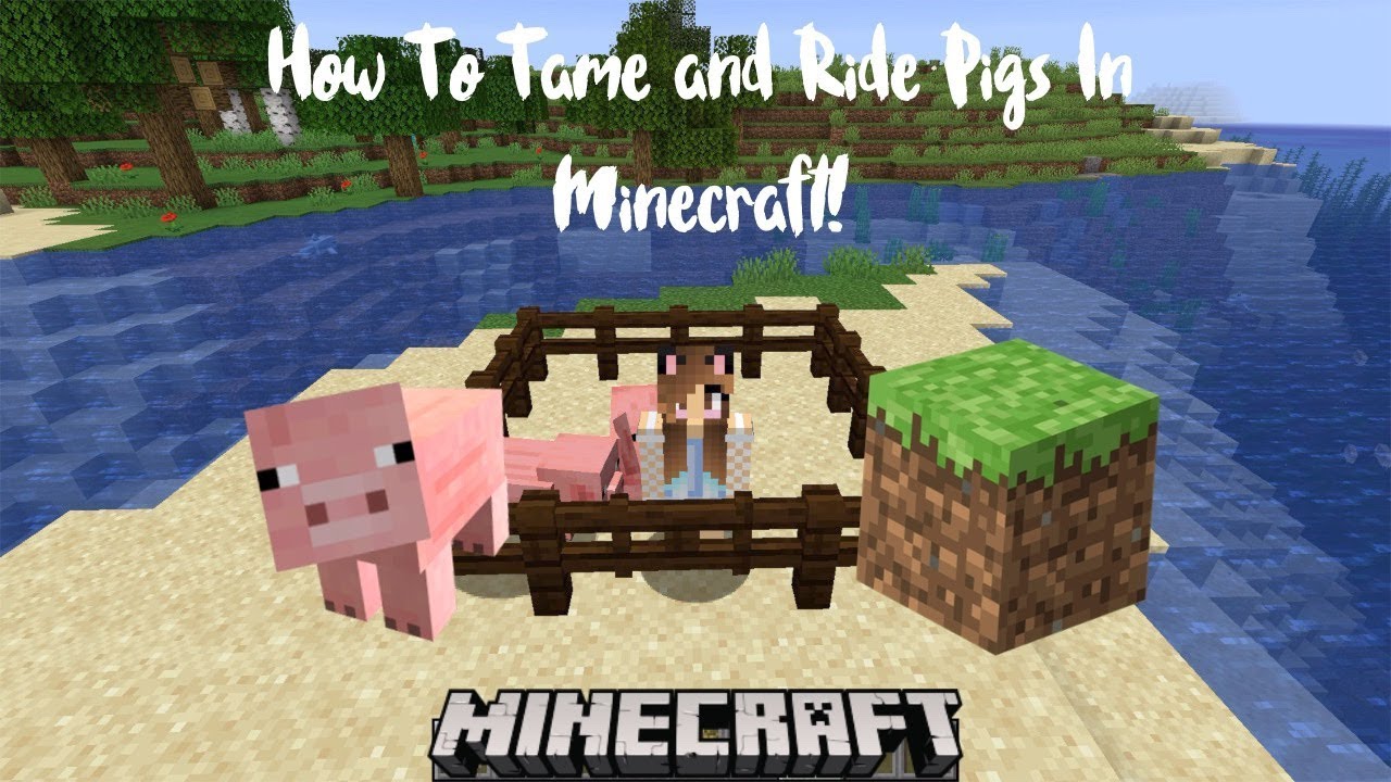 Pig Minecraft Ride Minecraft Tutorial: How To Ride Pigs PC/Java - YouTube