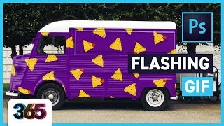 Flashing GIF | Photoshop CC & Adobe Draw Tutorial #55/365 Days of Creativity