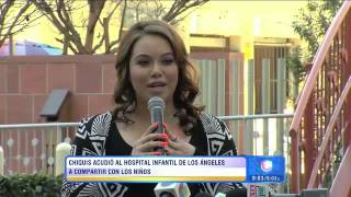 Chiquis Rivera - Visitó a niños en un hospital de LA