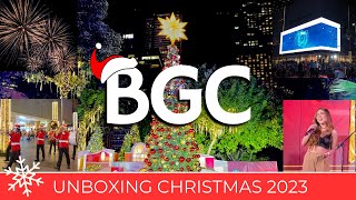 SNOW in BGC?! Christmas Tree Lighting 2023 | New 3D LED Billboard | Fireworks- Bonifacio Global City