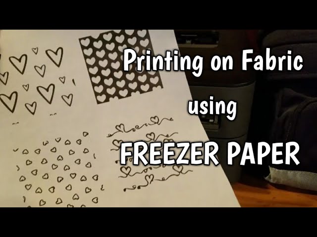 Freezer Paper, Sulky Sticky Fabri-solvy or Fusible Adhesive? Which