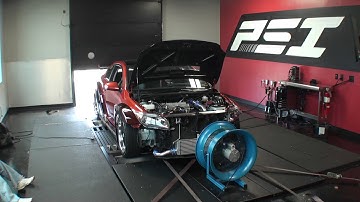 Turbocharged Widebody Scion TC on dyno at PSI