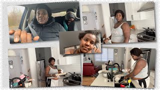 Vlog pregnant woman daily routine / Dropping my son off/ cooking breakfast/ washing my hair etc..