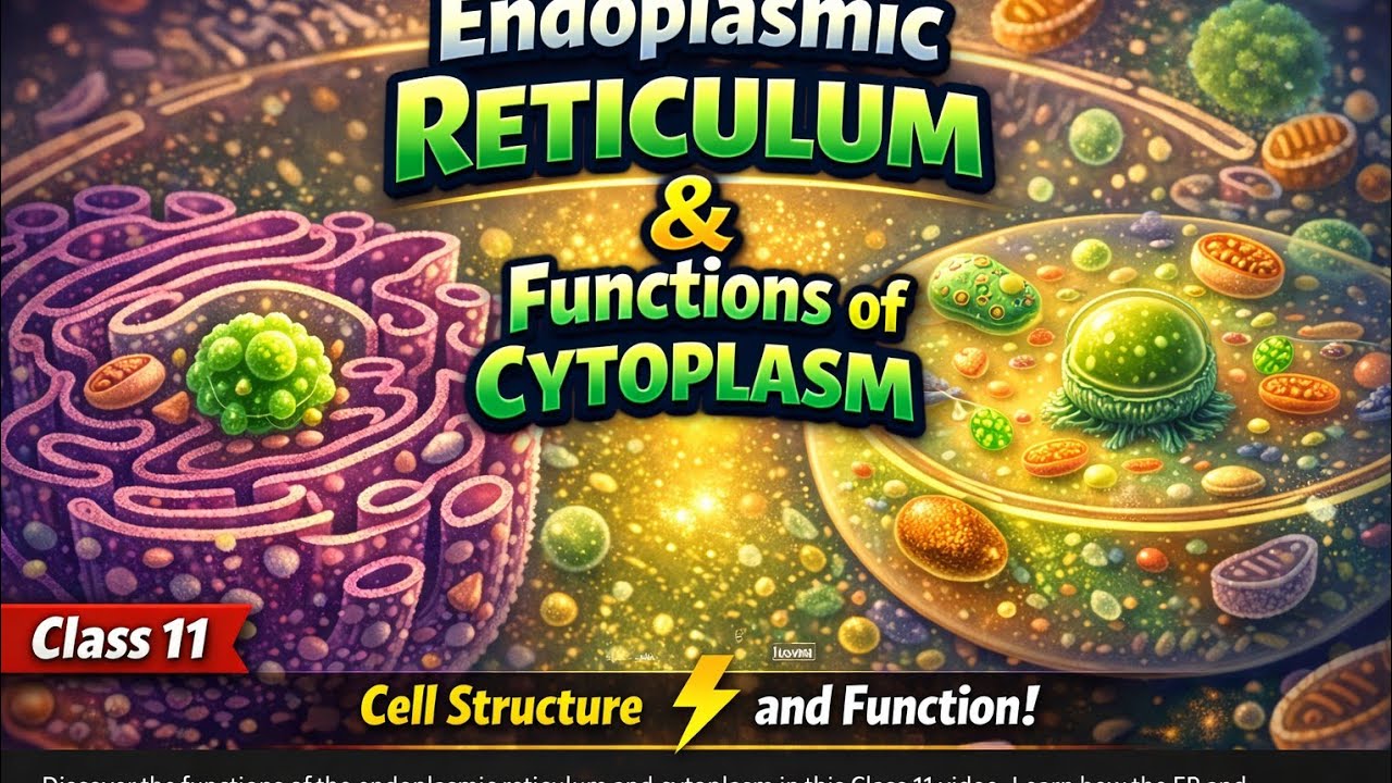 Endoplasmic Reticulum Exp Functions of Cytoplasm | Class 11 Biology ...