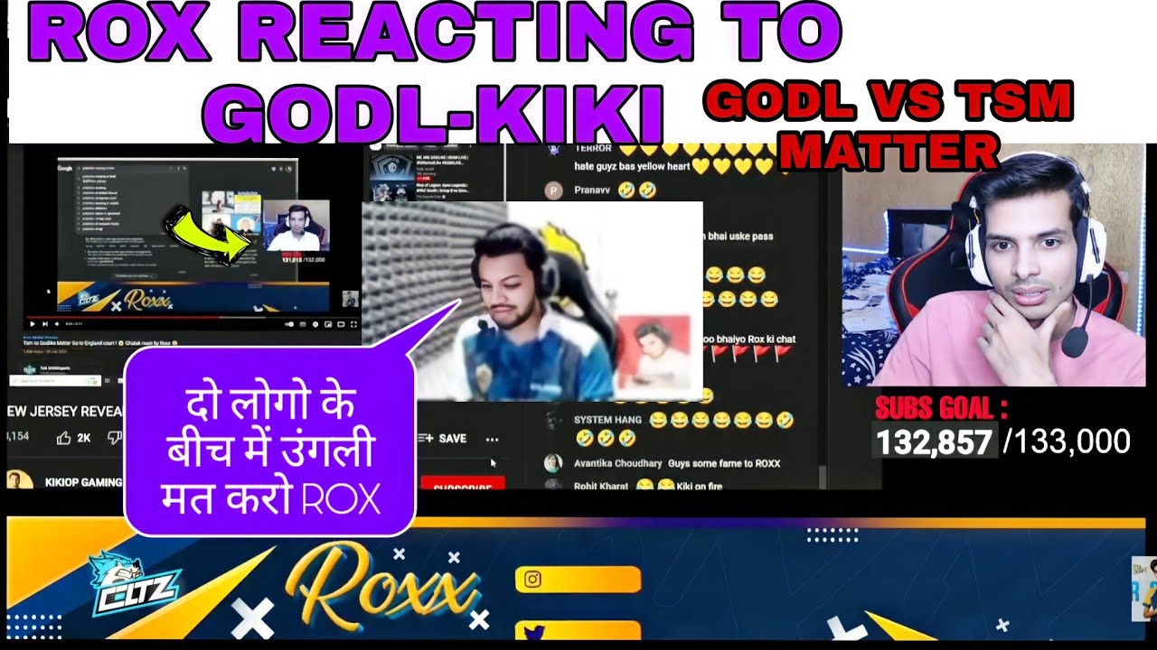 ROX REACTING TO GODL-KIKI 🤔 GODLIKE VS TSM MATTER..