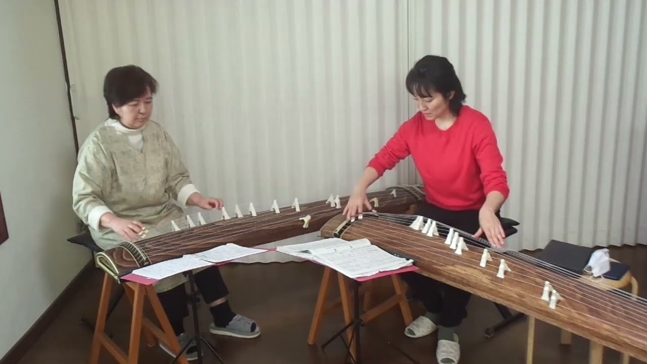 箏二重奏「水面」Japanese KOTO duo「mizumo」Koto-studio仁 - YouTube