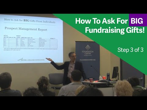 How to Ask for Big Fundraising Gifts in 3 Easy Steps - The Meeting (Step 3 of 3)