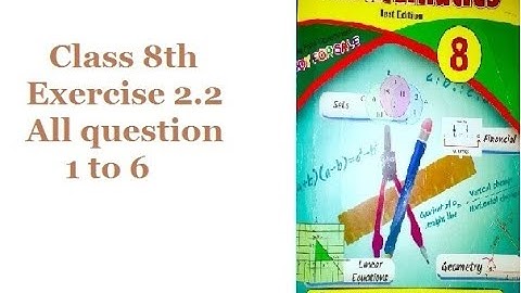 class 8 math exercise 2.2 kpk board all question