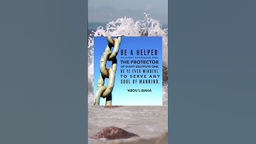 Be a helper of every oppressed one #bahaifaith #religion #spiritualjourney