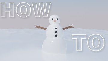 *Reupload* [Blender 3.6] Tutorial #2 - Snowman (+ Scene Setup)
