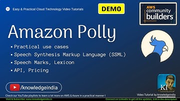 🔥 Amazon Polly Detailed DEMO with SSML, Lexicons, Speech Marks, Commands & Pricing ✌️
