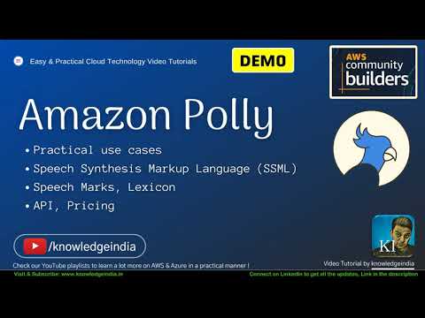 ? Amazon Polly Detailed DEMO with SSML, Lexicons, Speech Marks, Commands & Pricing ✌️