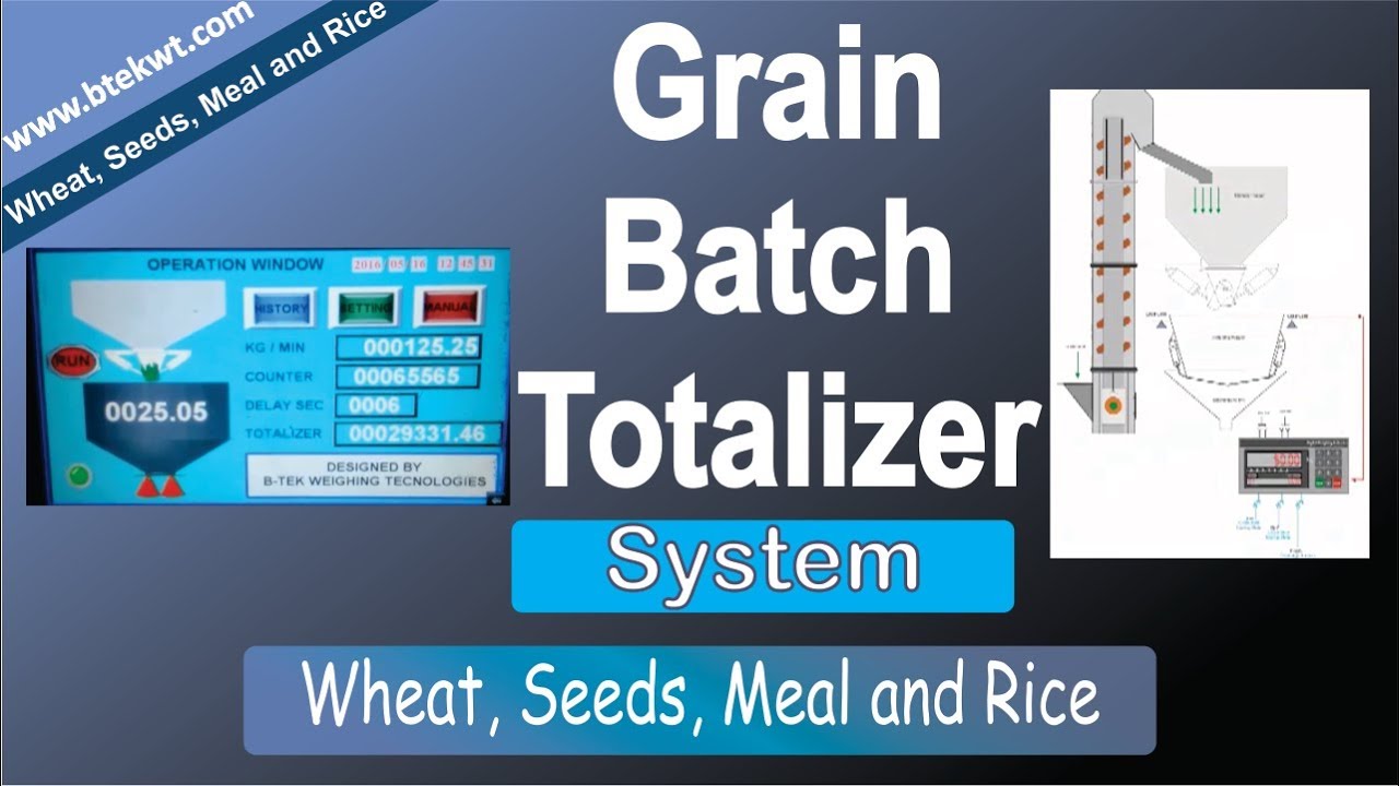 Simple Batch Totalizer Grain Batch & Totalizer System - YouTube
