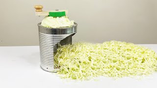 How to Make a Tin Can Cabbage Slicer