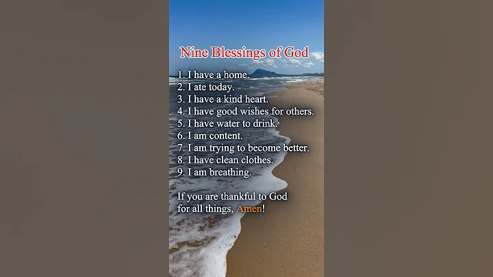 9 blessings of God #jesus #religiousprayer #god #godanswers