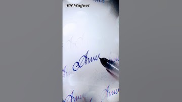 Anvi✍️😱 written in cursive handwriting #shortsvideo #viral #trending #calligraphy #art #new 😱