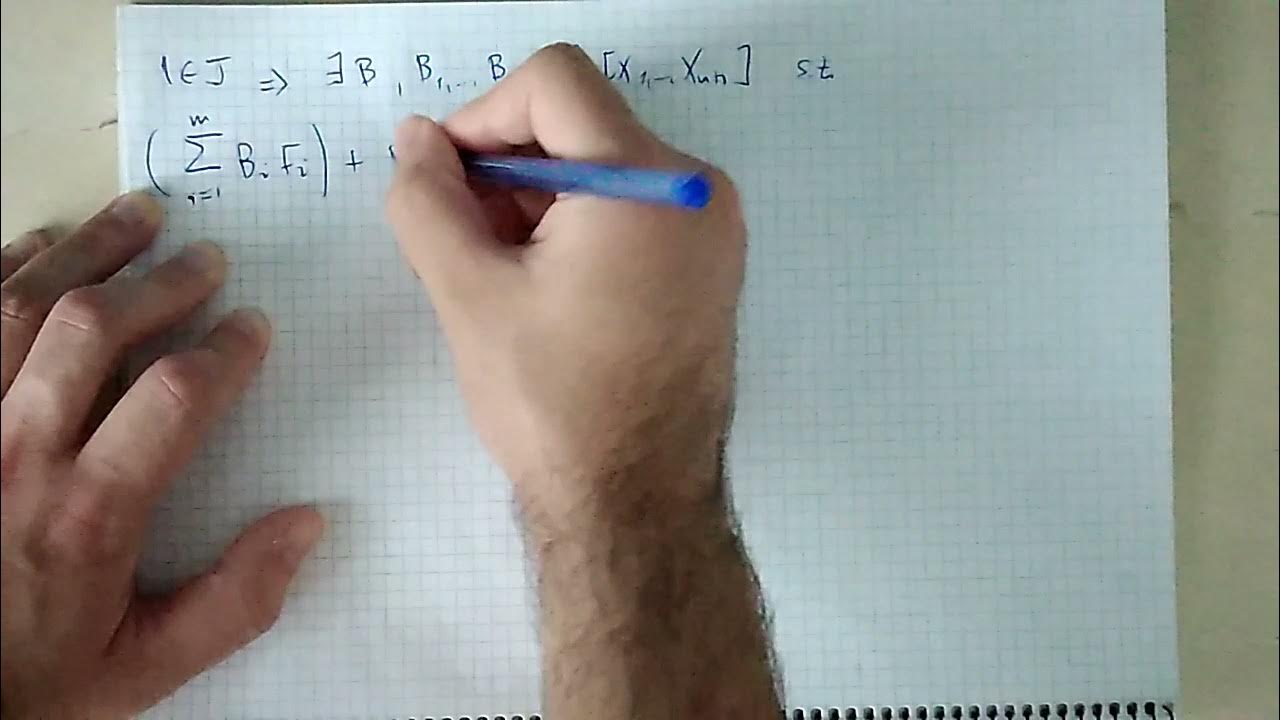 Hilbert's Nullstellensatz (Version 5 The "Strong" Form) YouTube