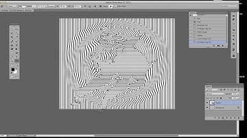 How to create a zigzag opart cat in Photoshop tutorial