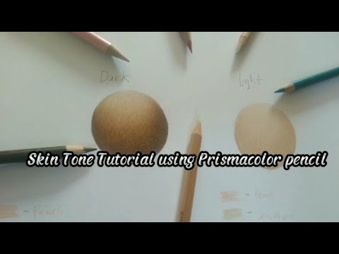 Skin Tone Tutorial using prismacolor | step by step - YouTube
