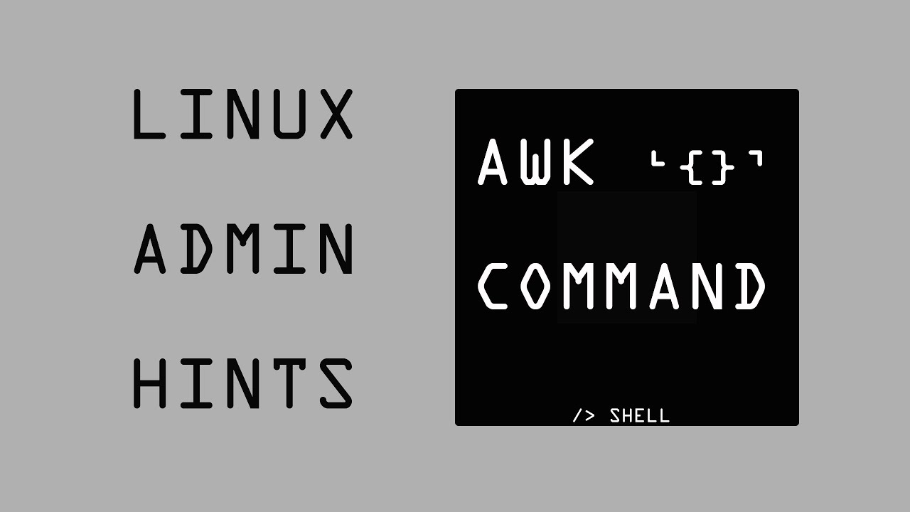 use the AWK command - part 1 - YouTube