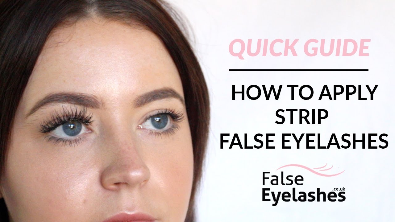 Quick Guide How To Apply False Eyelashes Youtube