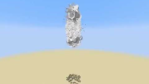 1,000 tnt minecarts exploding at once