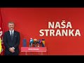 Press konferencija Naše stranke