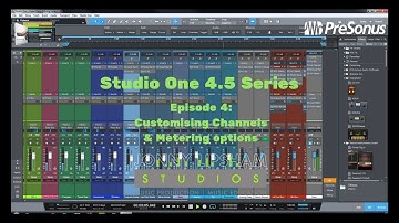 Studio One 4.5 Series Episode 4: Custom Channels & Metering Options
