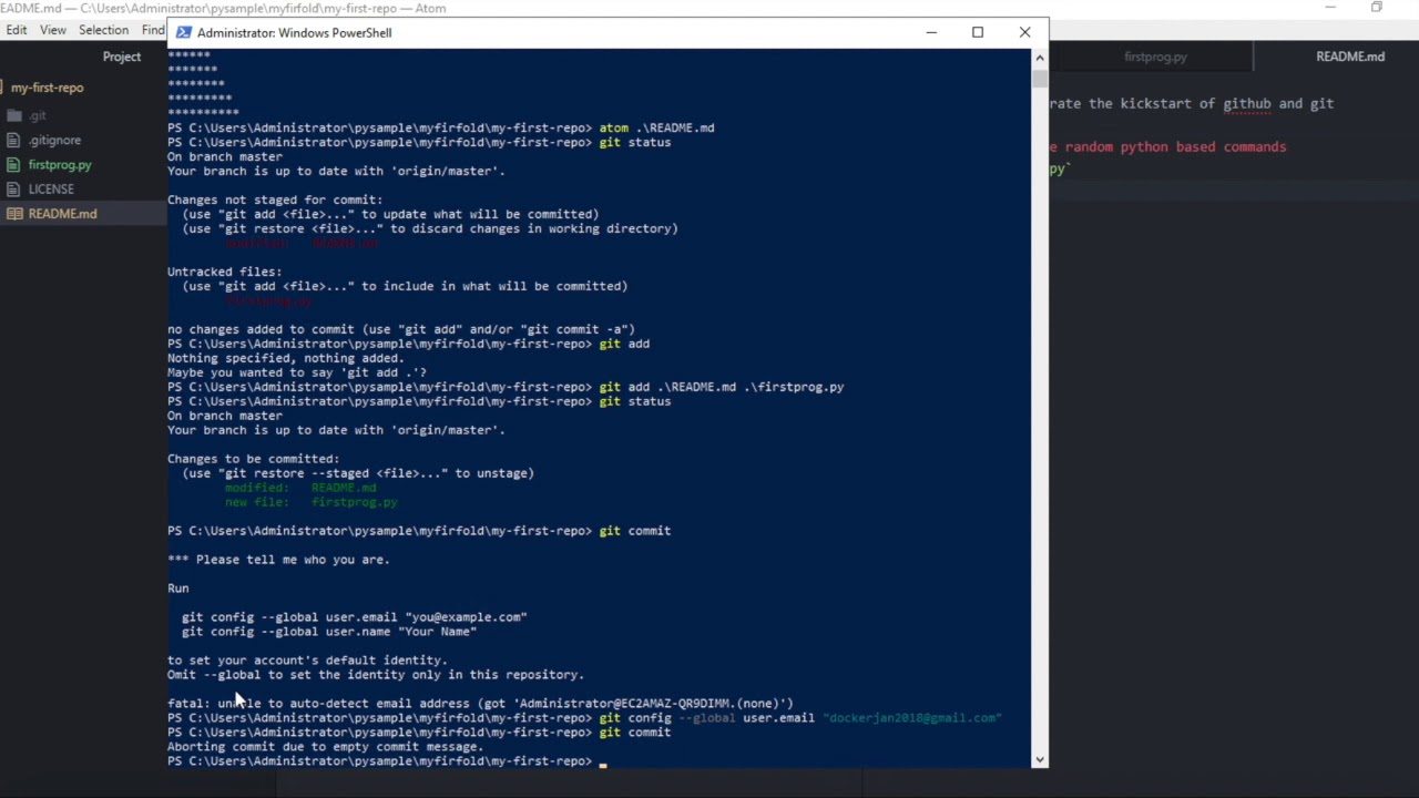 [Hindi] भाग 3: जल्दी से सीखें python3 git और github - YouTube