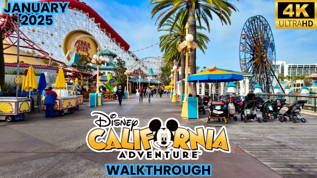 Disneyland California Adventure Walkthrough January 2025 4K POV